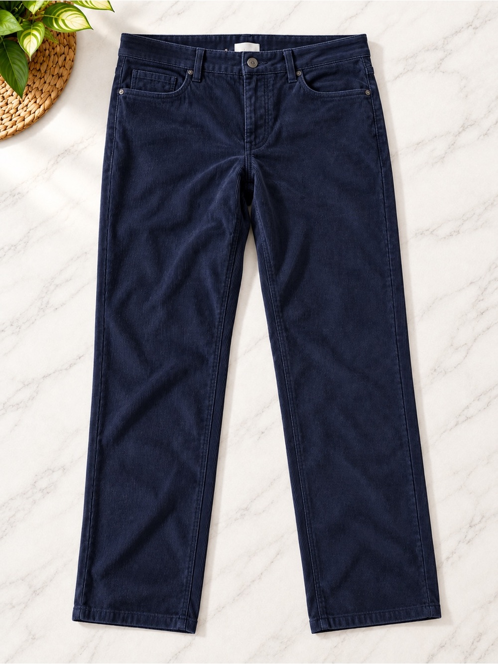 Goodfellow & Co Navy Corduroy Straight-Leg Pants